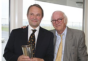 Pilot og professor Niels Egelund med Ellehammer Prisen 2008.